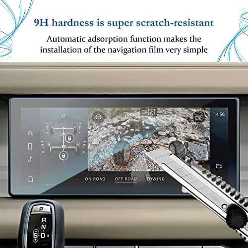 SKTU 10 Inch Tempered Glass Screen Protector for Land Rover Defender 90/110 (2020-2022) | Anti-Glare HD Clear thumbnail 2