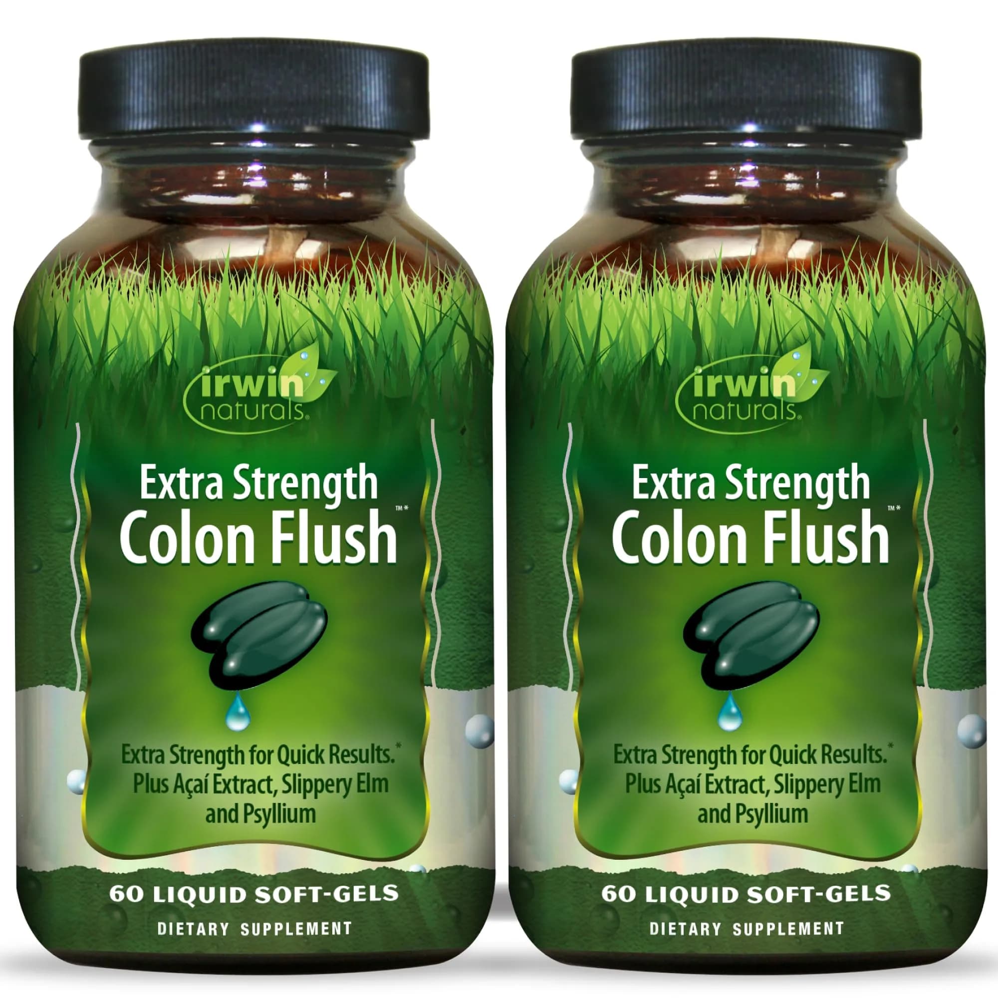 Irwin Naturals Extra Strength Colon Flush Digestive Support 60 Count | Supports Colon Wellness & Detox — Softgel