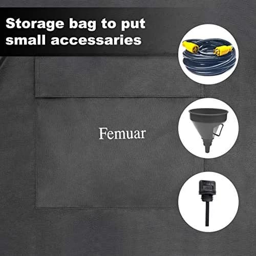 Femuar Heavy Duty Generator Cover 81 cm (32 in) | Waterproof, UV-Resistant, All-Weather Protection thumbnail 5