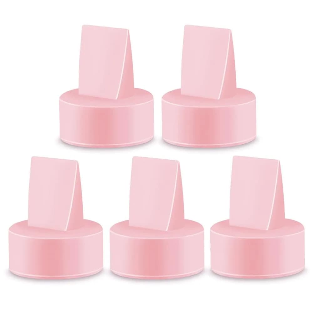 Maymom 5 Pink Duckbill Valves for Spectra S1/S2 Breast Pumps | BPA-Free Silicone Replacement Parts - main product image