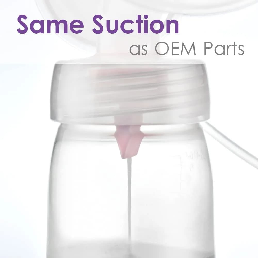 Maymom 5 Pink Duckbill Valves for Spectra S1/S2 Breast Pumps | BPA-Free Silicone Replacement Parts - view 5