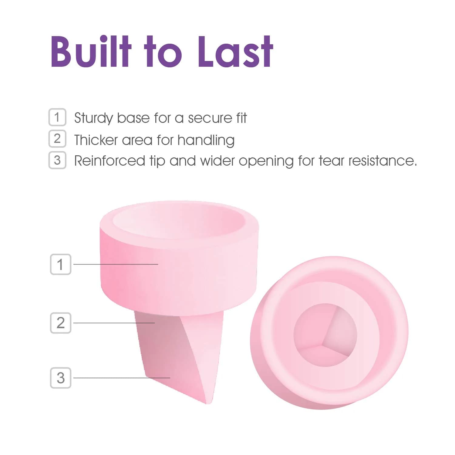 Maymom 5 Pink Duckbill Valves for Spectra S1/S2 Breast Pumps | BPA-Free Silicone Replacement Parts - view 3