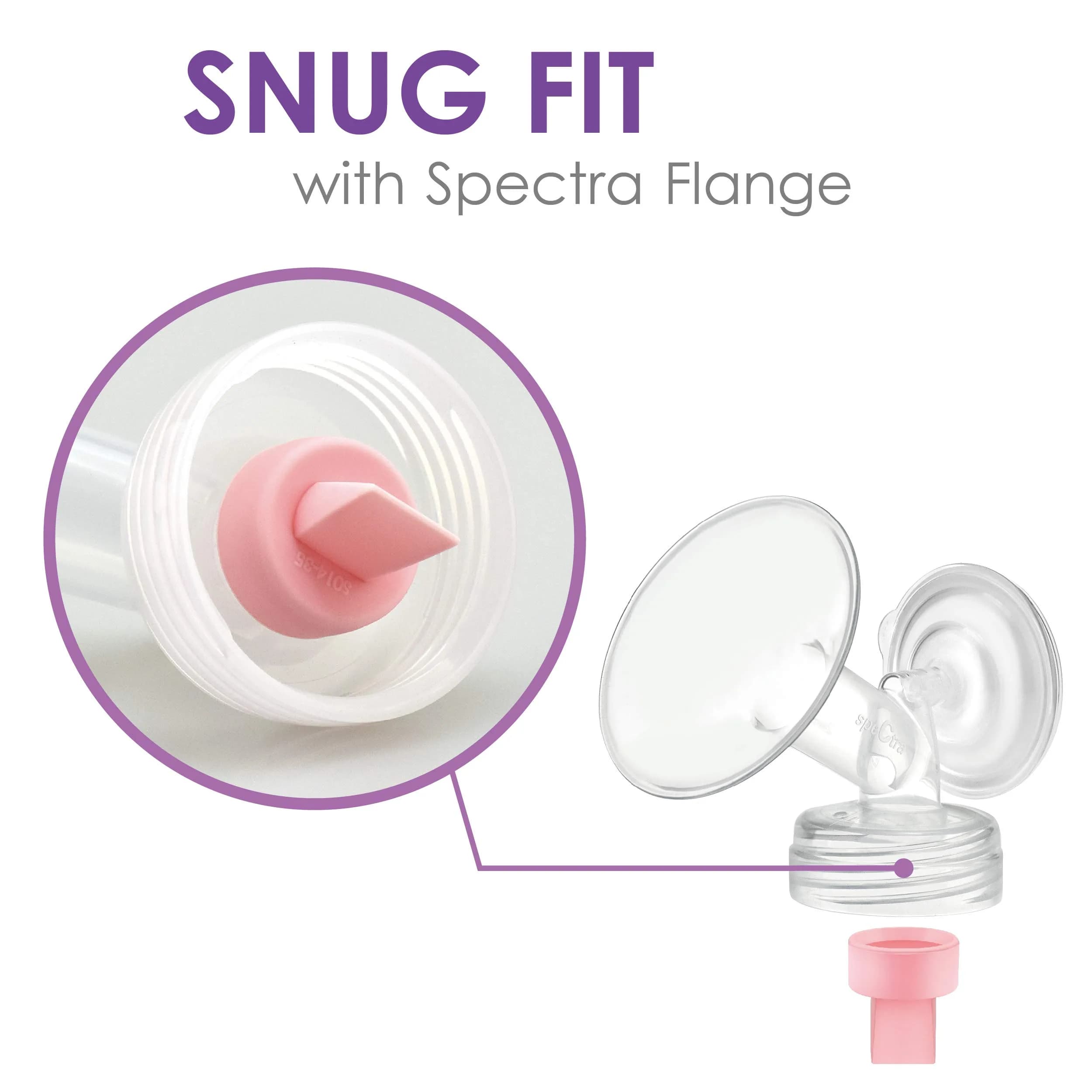 Maymom 5 Pink Duckbill Valves for Spectra S1/S2 Breast Pumps | BPA-Free Silicone Replacement Parts - view 4