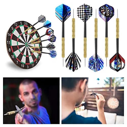Accmor Metal Tip Darts, Steel Tip Darts, 14g Professional Metal Darts, 18 pcs | Durable, Precise Control for All Skill Levels thumbnail 7