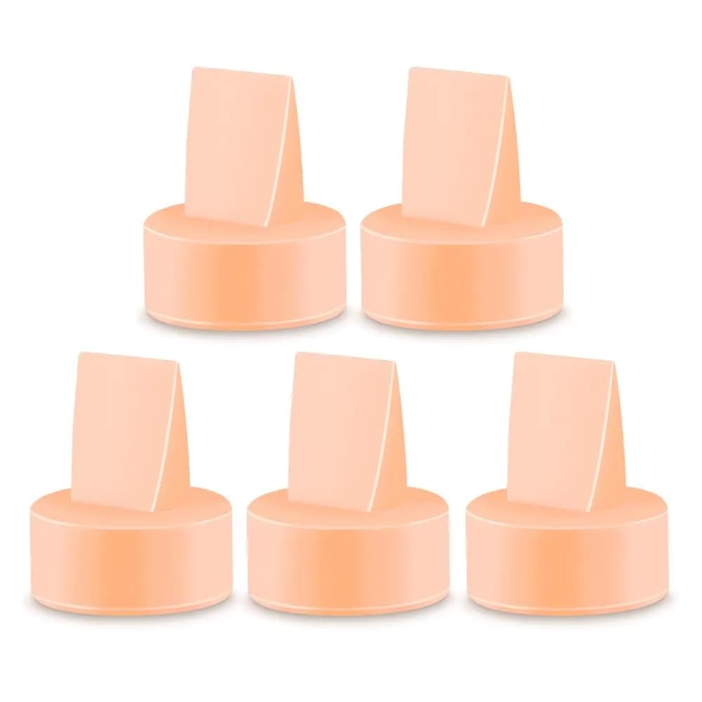 Maymom Duckbill Valves for Spectra S1/S2 Pumps, 5 Orange Valves for Breast Pumps | BPA-Free Silicone Replacement - main product image