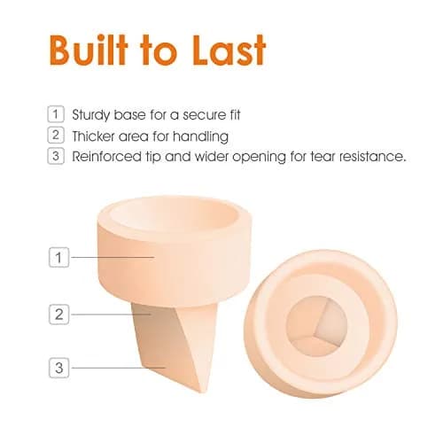 Maymom Duckbill Valves for Spectra S1 S2 9 Plus Dew 350 Orange 5ct | BPA-Free Replacement Parts for Breast Pumps thumbnail 4