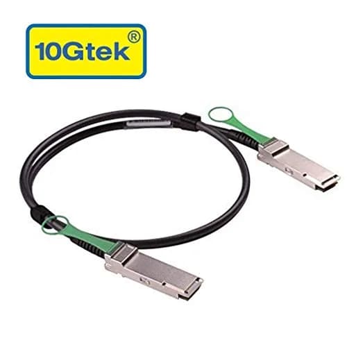 10Gtek 40GBASE-CR4 QSFP to QSFP Passive Copper Twinax Cable 3m | Compatible with Dell Force10 & EMC thumbnail 2