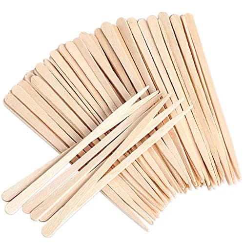JANYUN 200 Pcs Eyebrow Wax Sticks Applicator 89mm (3.5 inch) | Precise Hair Removal for Face & Bikini thumbnail 1