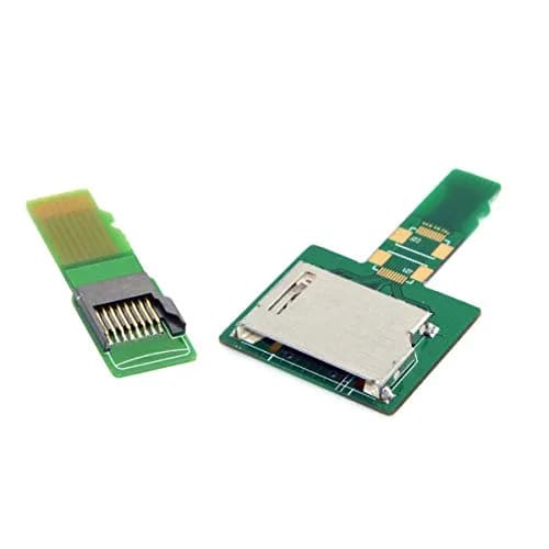 cablecc White Micro SD to SD Card Adapter Kit | Short Body for MacBook Pro/Air/Retina — TF-TF+TF-SD