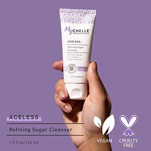 MyChelle Dermaceuticals Refining Sugar Cleanser 68ml (2.3 Fl Oz) | Gentle Exfoliating Face Wash with Peptides thumbnail 4