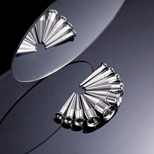 Hicarer Ear Gauge Stretching Kit 6G-00G | 30 Stainless Steel Gauges for Piercing Expansion thumbnail 7