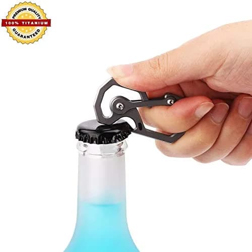 Tibitdeer Titanium Key Chain | Heavy Duty Carabiner Organizer for Men & Women, 2 Pack thumbnail 3