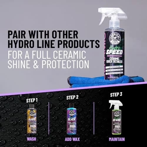 Chemical Guys HydroSpeed Ceramic Quick Detailer Spray 16 oz | Hydrophobic Gloss & Protection thumbnail 5