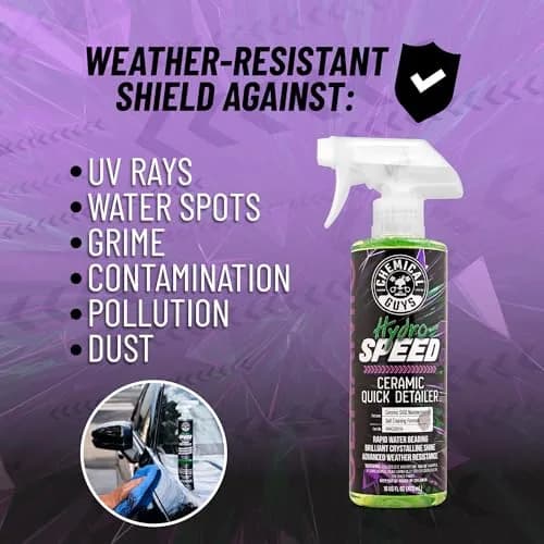 Chemical Guys HydroSpeed Ceramic Quick Detailer Spray 16 oz | Hydrophobic Gloss & Protection thumbnail 2