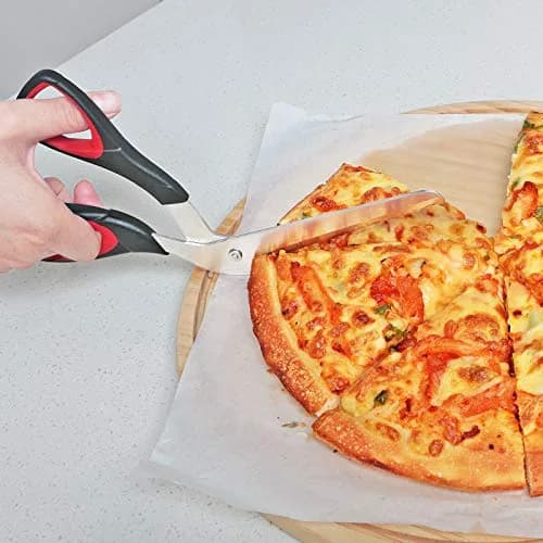 Asdirne Pizza Scissors 10.3Inch | Ultra Sharp Detachable Blade, Ergonomic Soft Grip, Food-Grade Stainless Steel thumbnail 6