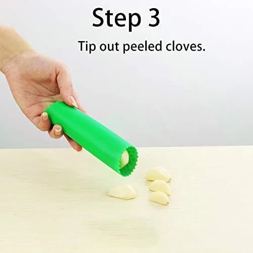 Sinnsally Silicone Garlic Peeler Roller Keeper | 25g (0.88 oz) | Easy Quick Garlic Peeling Kitchen Tool thumbnail 4