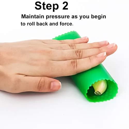 Sinnsally Silicone Garlic Peeler Roller Keeper | 25g (0.88 oz) | Easy Quick Garlic Peeling Kitchen Tool thumbnail 3
