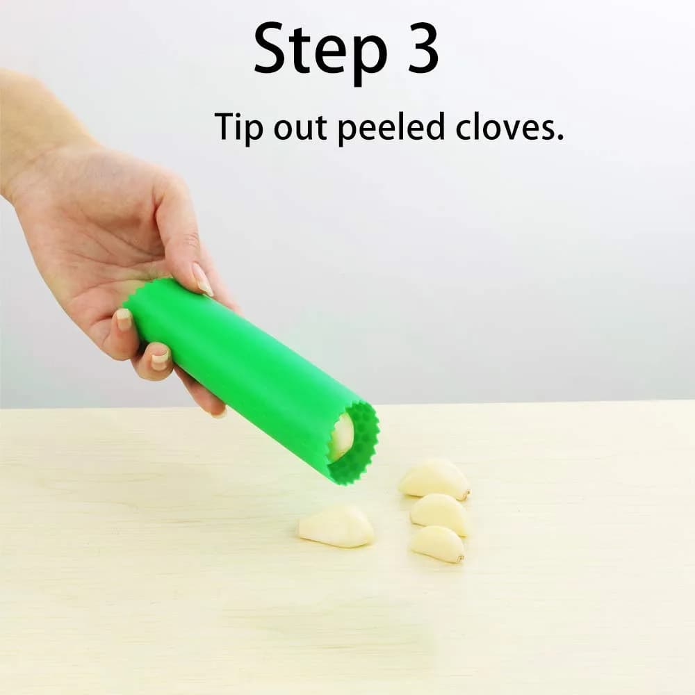 Sinnsally Silicone Garlic Peeler Roller Keeper | 25g (0.88 oz) | Easy Quick Garlic Peeling Kitchen Tool - view 4