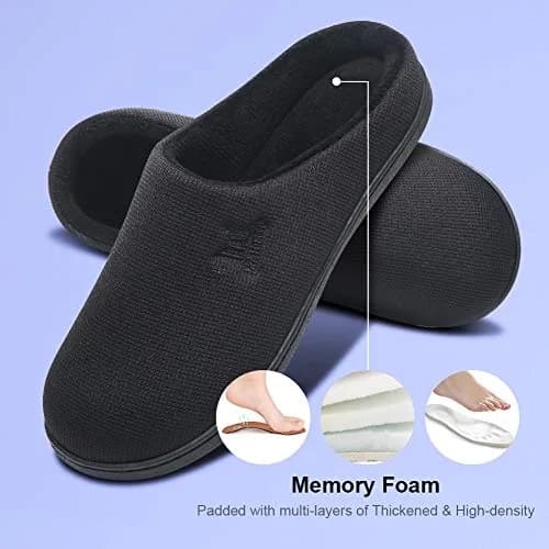 MAIITRIP Men's Memory Foam Slippers Size 16-17 | Indoor Outdoor Non Slip House Shoes thumbnail 4