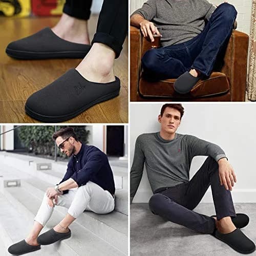 MAIITRIP Men's Memory Foam Slippers Size 16-17 | Indoor Outdoor Non Slip House Shoes thumbnail 2