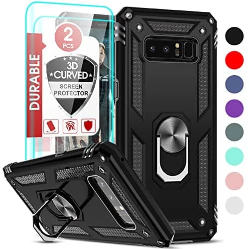 LeYi Galaxy Note 8 Phone Case Heavy Duty Shockproof Stand Black | Military Grade Drop Protection thumbnail 1
