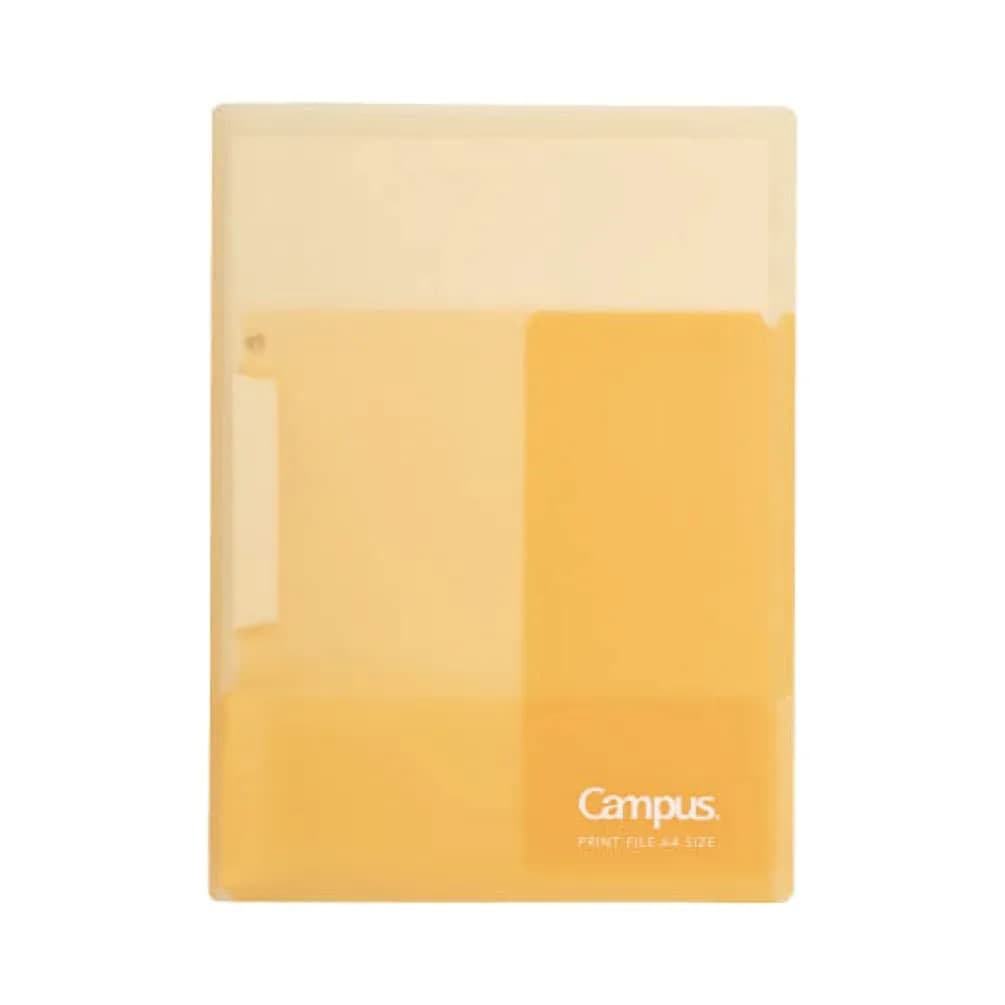 KOKUYO Portfolio Folder with Pockets & Clip, Yellow, 31cm x 23cm (12.2" x 9.1") | Fits US Letter & A4