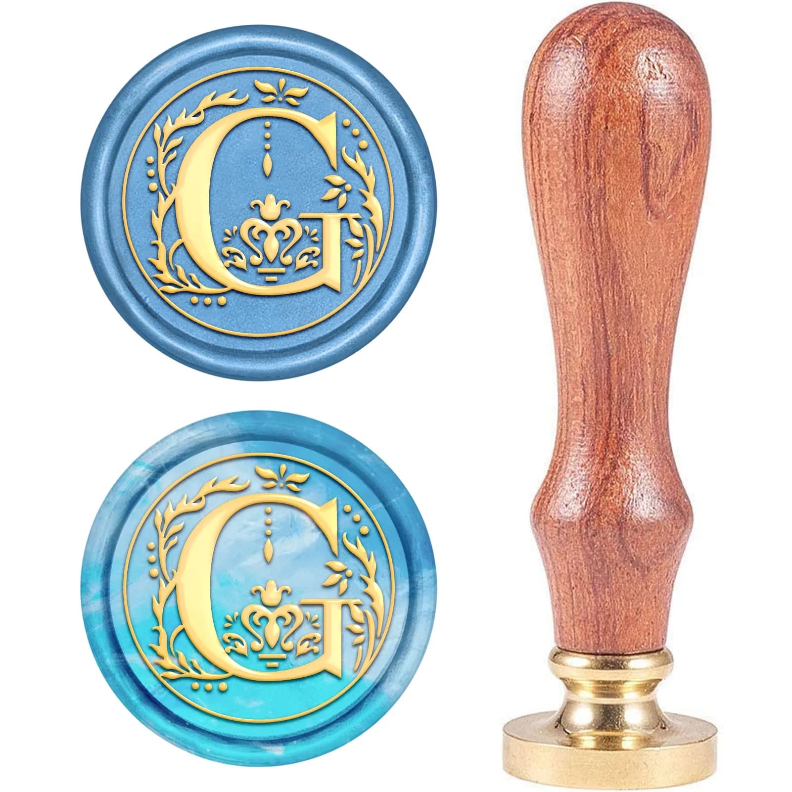 CRASPIRE Letter G Wax Seal Stamp 25mm | Vintage Alphabet Initial for Wedding Invitations & Gift Packing — Letter G