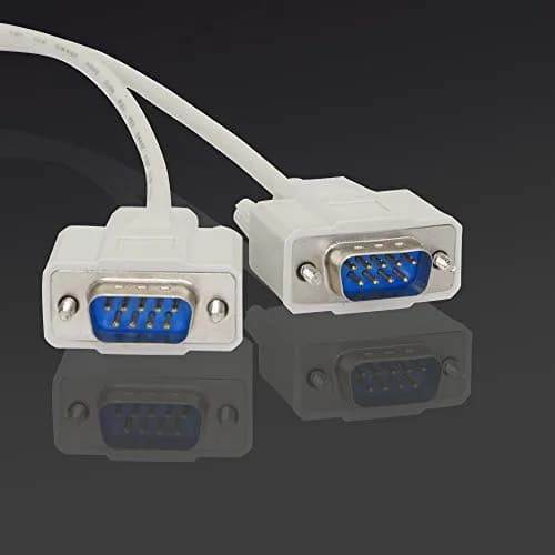 PNGKNYOCN 30cm DB9 Y Splitter Cable DB9 9 Pin 1 Female to 2 Male RS232 Serial Adapter thumbnail 3