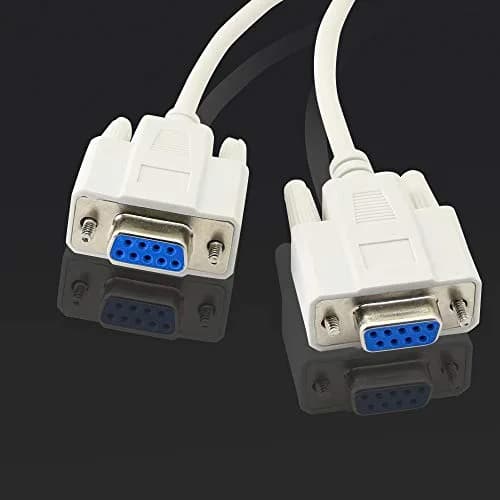 PNGKNYOCN 30cm DB9 Y Splitter Cable DB9 9 Pin 1 Male to 2 Female Rs232 Serial Adapter thumbnail 3