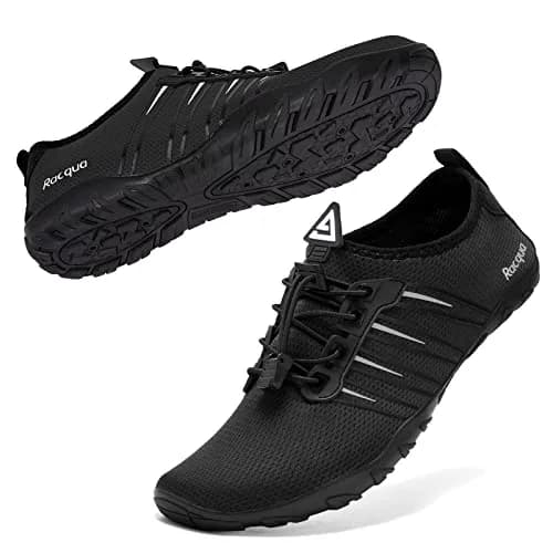 Racqua Water Shoes Quick Dry Barefoot Aqua Sport Beach Swim Surf Diving for Men Women 9 Women/8 Men | Lightweight, Breathable Mesh, Non-slip Grip thumbnail 1