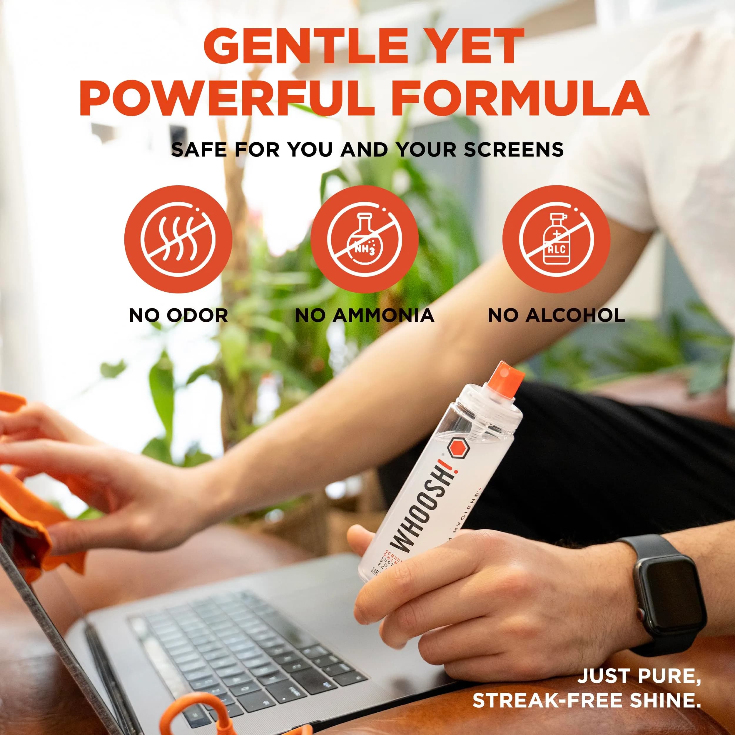 WHOOSH! Screen Shine Duo XL 4.4 Fl Oz Electronic Cleaning Kit | Streak-Free Shine - view 4