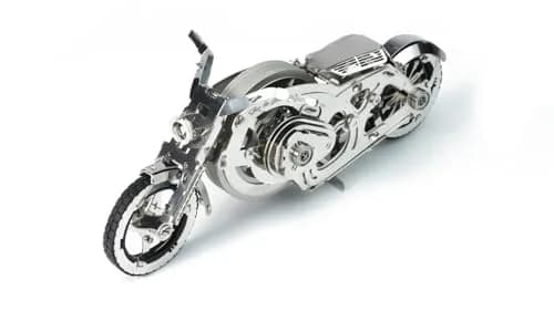 Time for Machine Chrome Rider Mechanical 3D Puzzle 580 g (1.215 lb) | Adult Model Kit with Flywheel Mechanism thumbnail 1