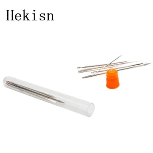 HEKISN Professional Large-Eye Leather Stitching Needles (3 Sizes, 12 Pieces) | Stainless Steel Craft Tool thumbnail 5