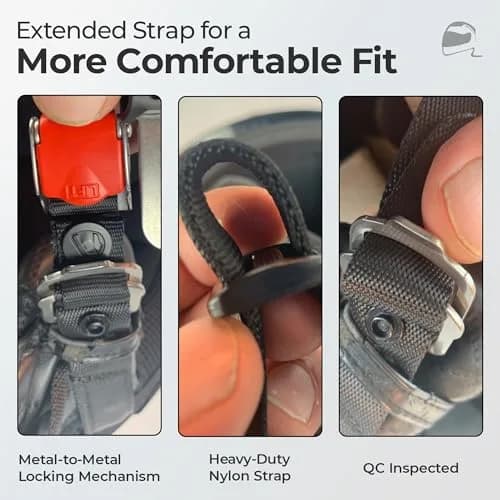 The Helmet Shop Helmet Quick Release Buckle Kit Ratcheted Stainless Steel | Easy Install, Heavy Duty (70-120 chars) thumbnail 6