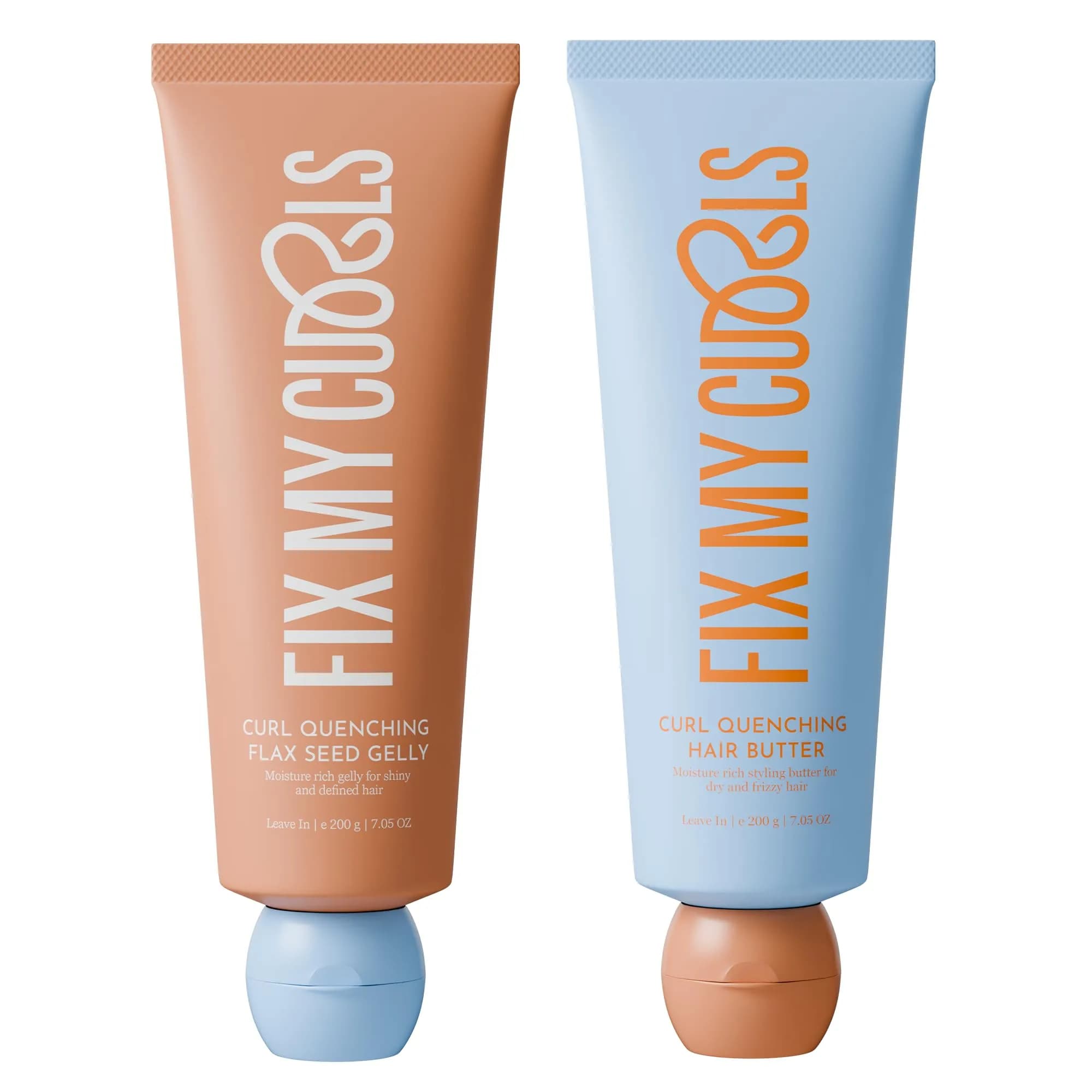Fix My Curls Curl Quenching Moisture Styling Duo 410ml (14.1 Fl Oz) | Vegan, Toxin-Free Curl Activator for Wavy, Dry, Frizzy Hair — Moisture Styling Duo