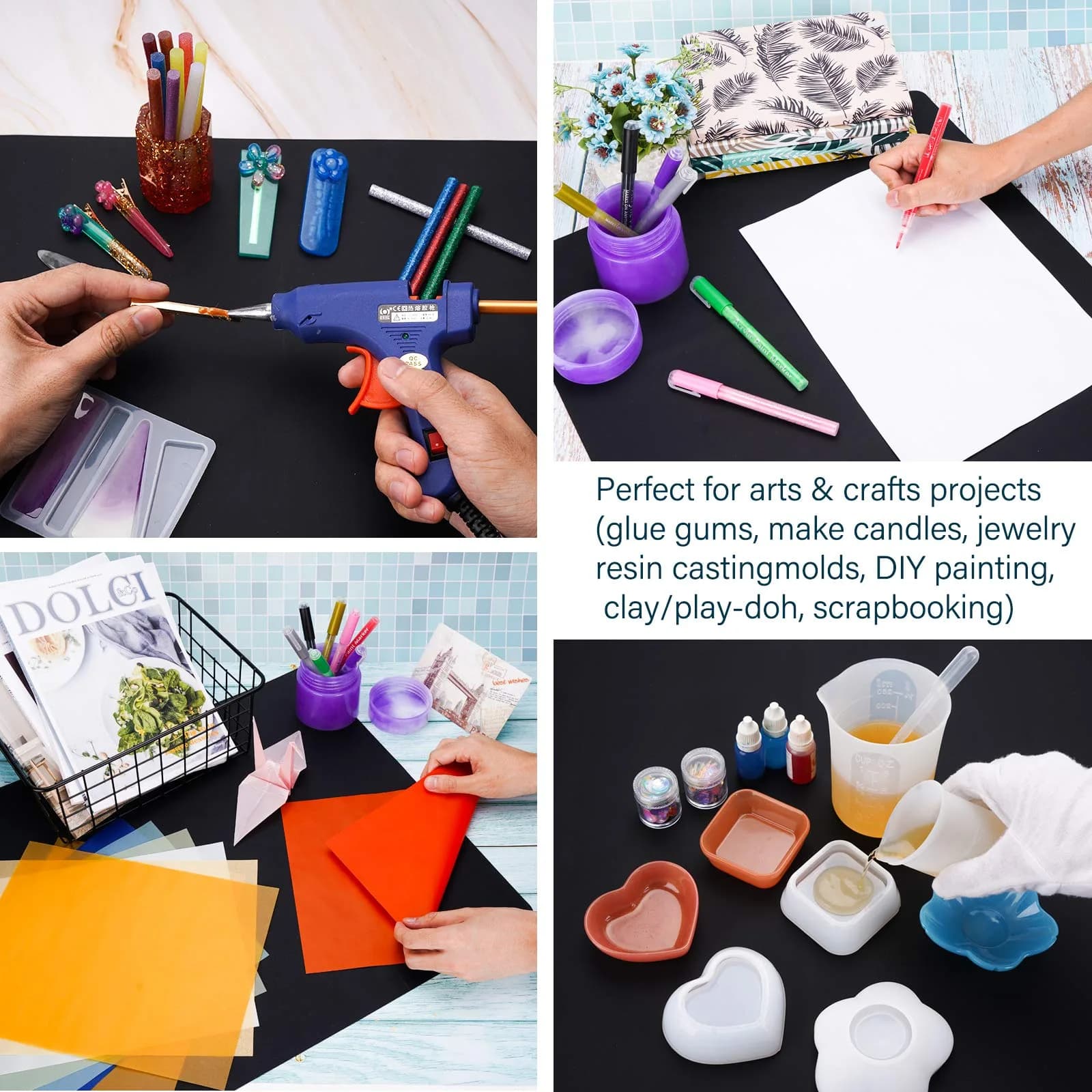 Gartful Oversize Silicone Mat 70cm x 50cm (27.6" x 19.7") | Protects Surfaces from Crafts & Heat - view 5