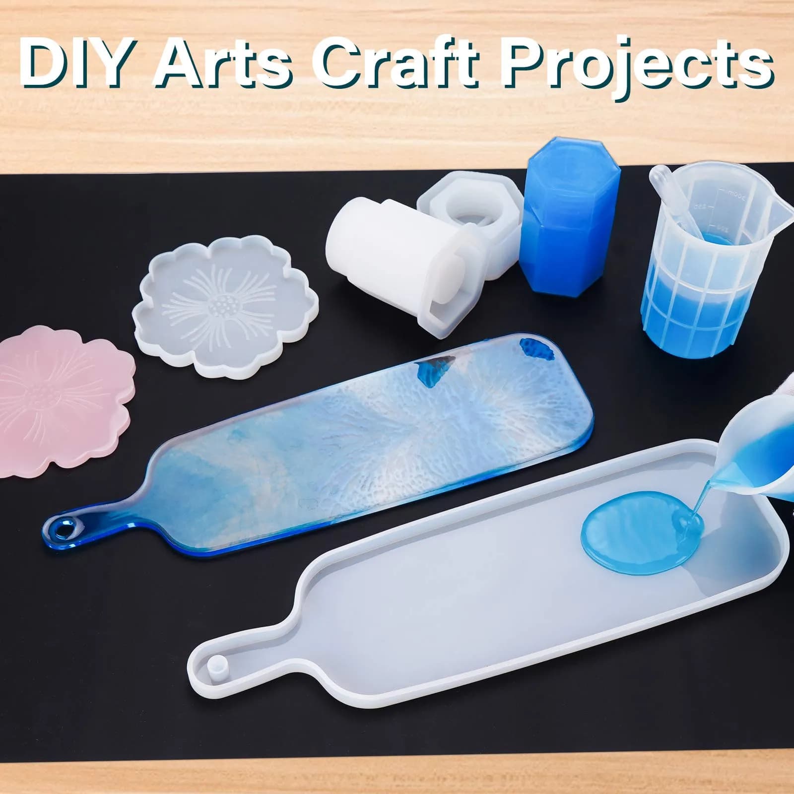 Gartful Oversize Silicone Mat 70cm x 50cm (27.6" x 19.7") | Protects Surfaces from Crafts & Heat - view 4