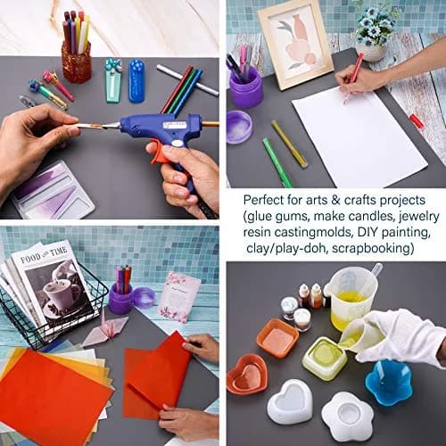 Gartful Silicone Craft Sheet 70cm x 50cm (27.6" x 19.7") | Large Nonstick Desk Protector for Resin Art thumbnail 5