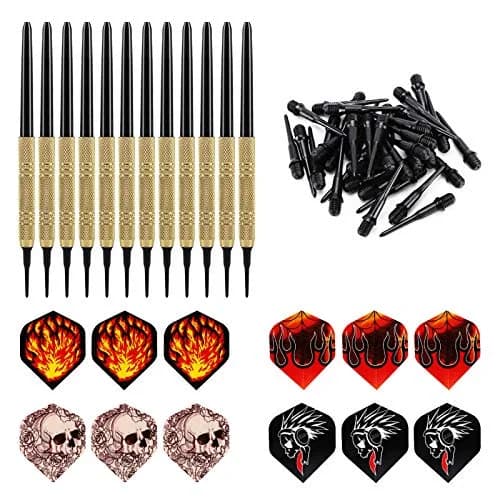 Accmor Soft Tip Darts Set 14g | Electronic & Plastic Dartboard Friendly, 12 Pcs + 36 Replacement Tips thumbnail 4
