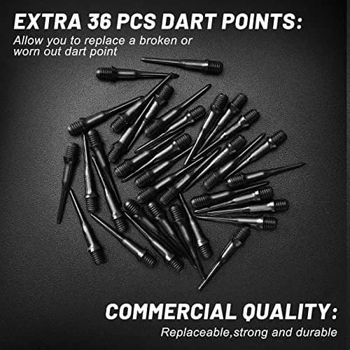 Accmor Soft Tip Darts Set 14g | Electronic & Plastic Dartboard Friendly, 12 Pcs + 36 Replacement Tips thumbnail 5