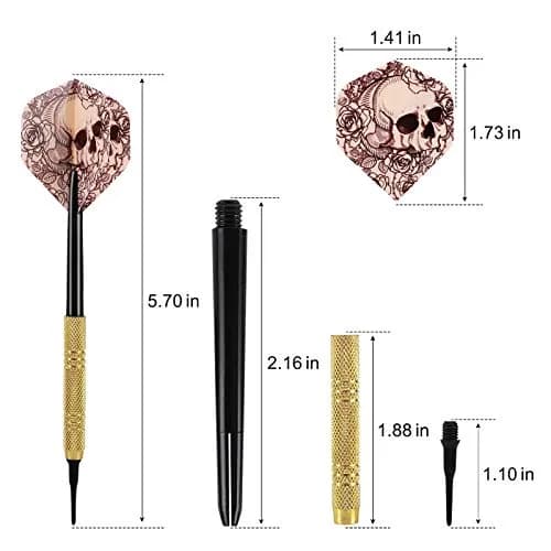 Accmor Soft Tip Darts Set 14g | Electronic & Plastic Dartboard Friendly, 12 Pcs + 36 Replacement Tips thumbnail 7