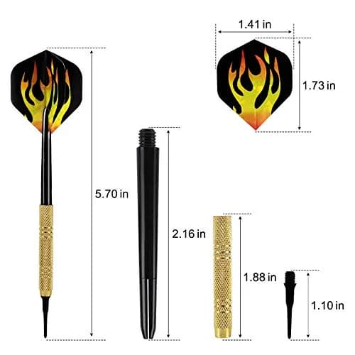 Accmor Soft Tip Darts Set 14g | 12 Pcs + Extra Tips for Electronic & Plastic Dartboards thumbnail 7