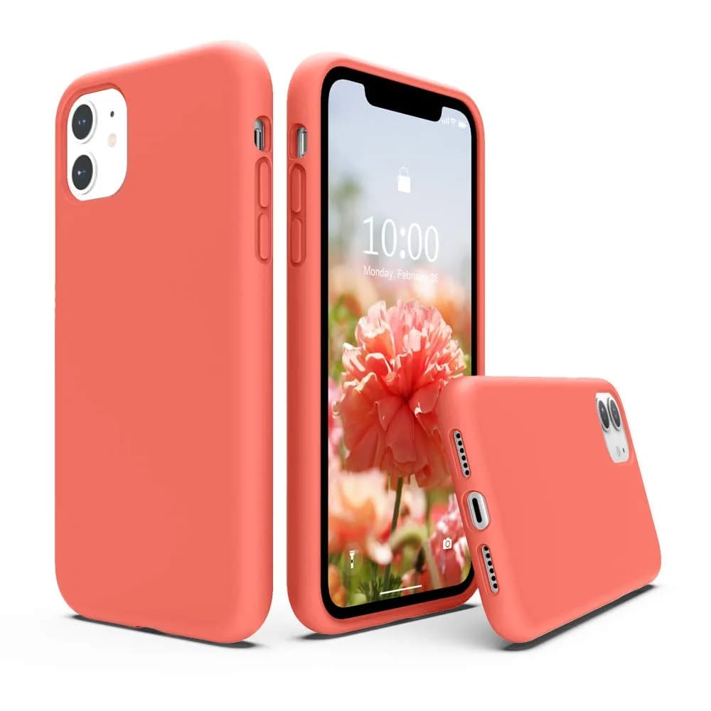 SURPHY Compatible with iPhone 11 Case 6.1 inch | Thickening Liquid Silicone with Microfiber Lining - main product image