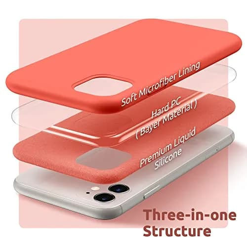 SURPHY Compatible with iPhone 11 Case 6.1 inch | Thickening Liquid Silicone with Microfiber Lining thumbnail 4