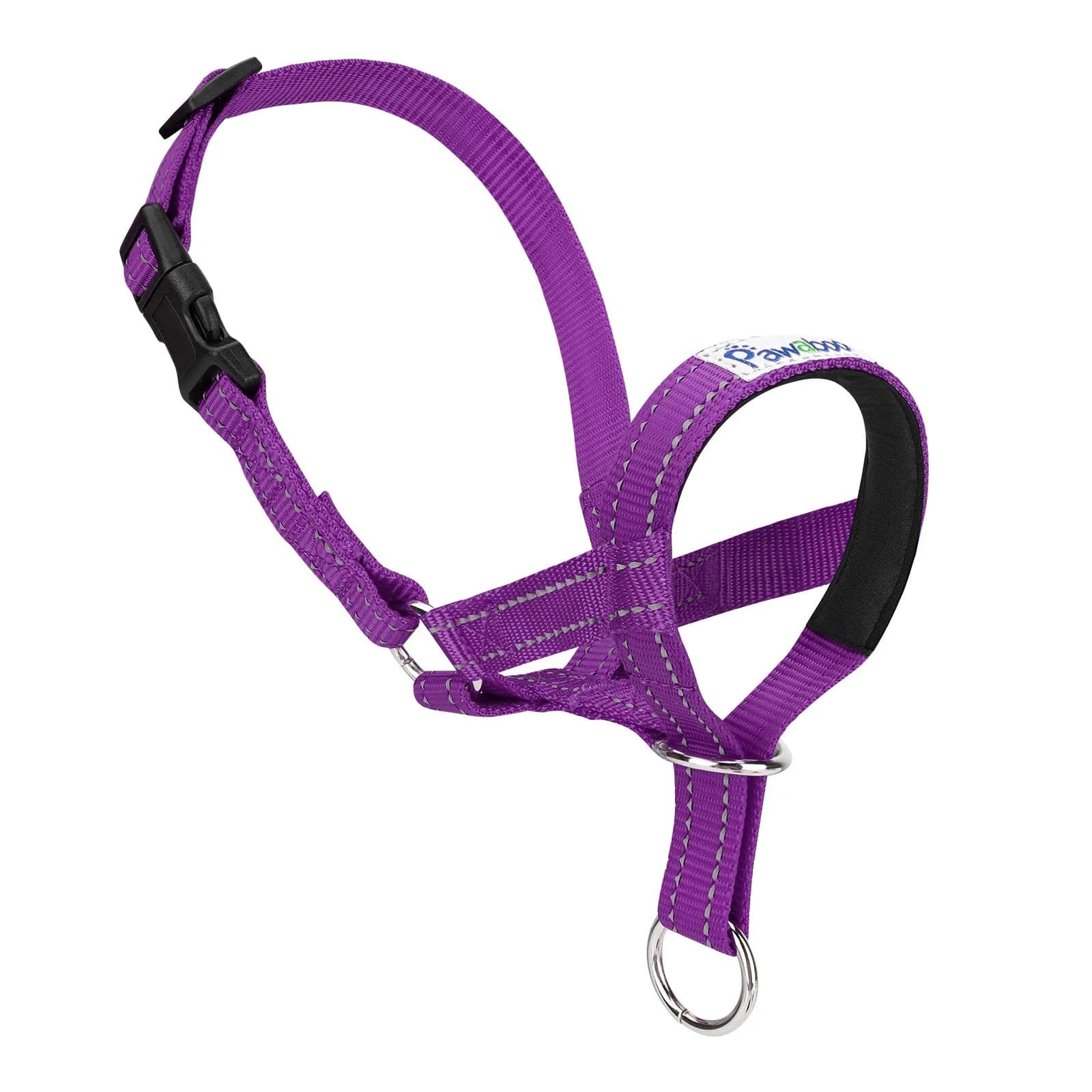 Pawaboo Dog Muzzle Head Halter Collar for Dog Nylon Reflective Adjustable | Stress-Free Control for Small Dogs