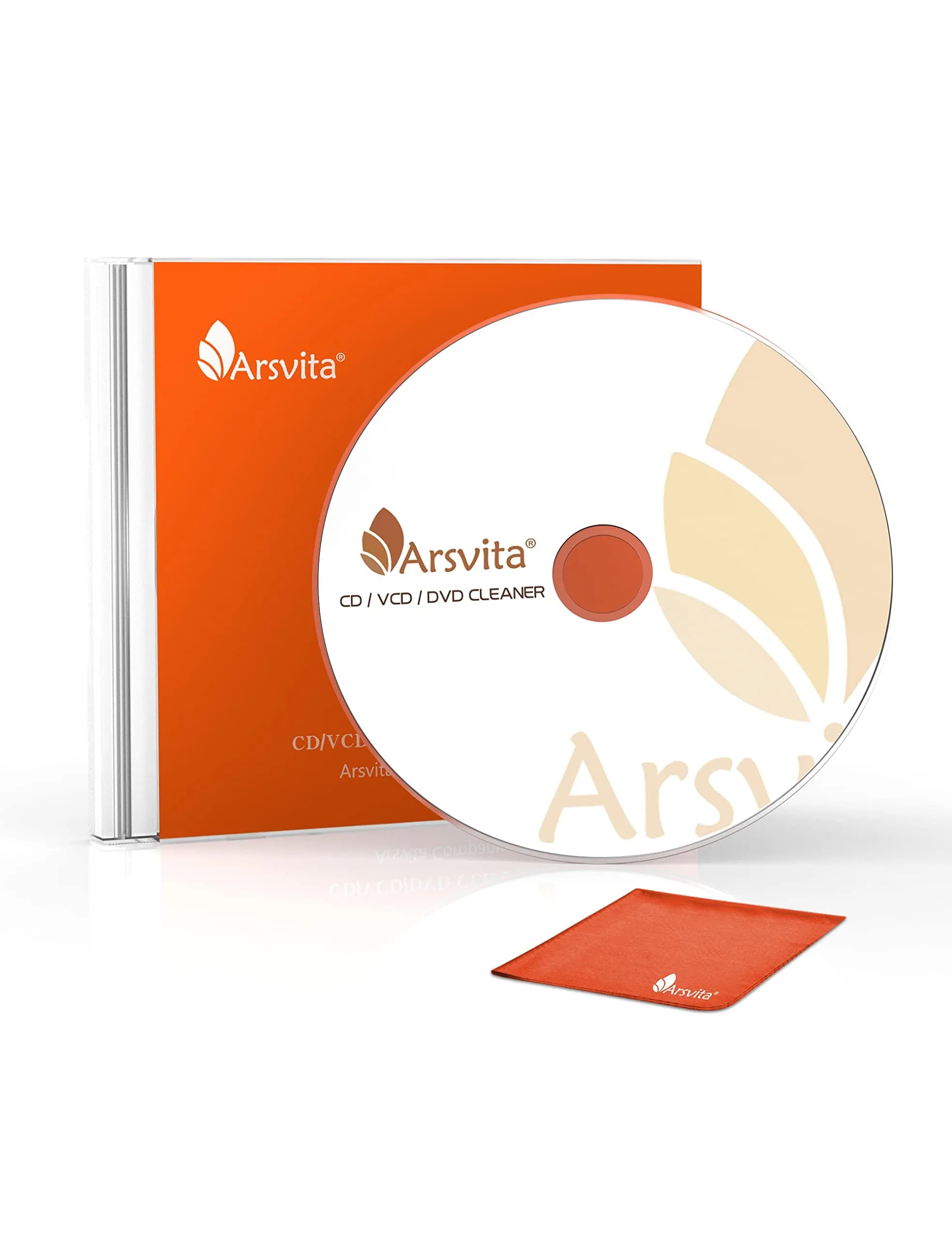 Arsvita CD Laser Lens Cleaner Disc Set for CD/VCD/DVD Player | Easy Laser Lens Maintenance - main product image