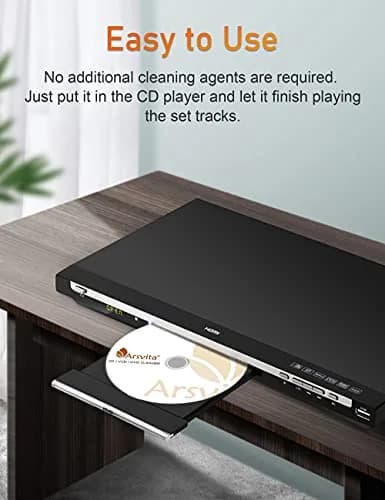 Arsvita CD Laser Lens Cleaner Disc Set for CD/VCD/DVD Player | Easy Laser Lens Maintenance thumbnail 4