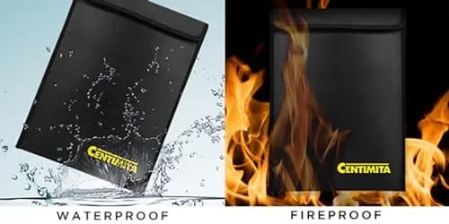 Centimita Fireproof Document Bag Waterproof Safe Folder 15"x11" | Fire & Water Resistant Storage thumbnail 6