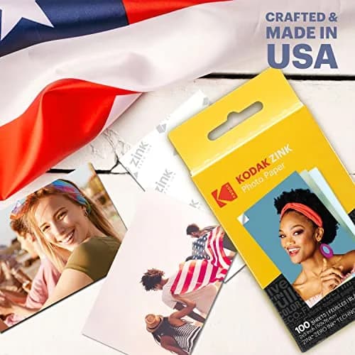 KODAK 2x3 Premium Sticky-Backed ZINK Photo Paper 100 Sheets | Fade-Resistant & Water-Resistant thumbnail 5