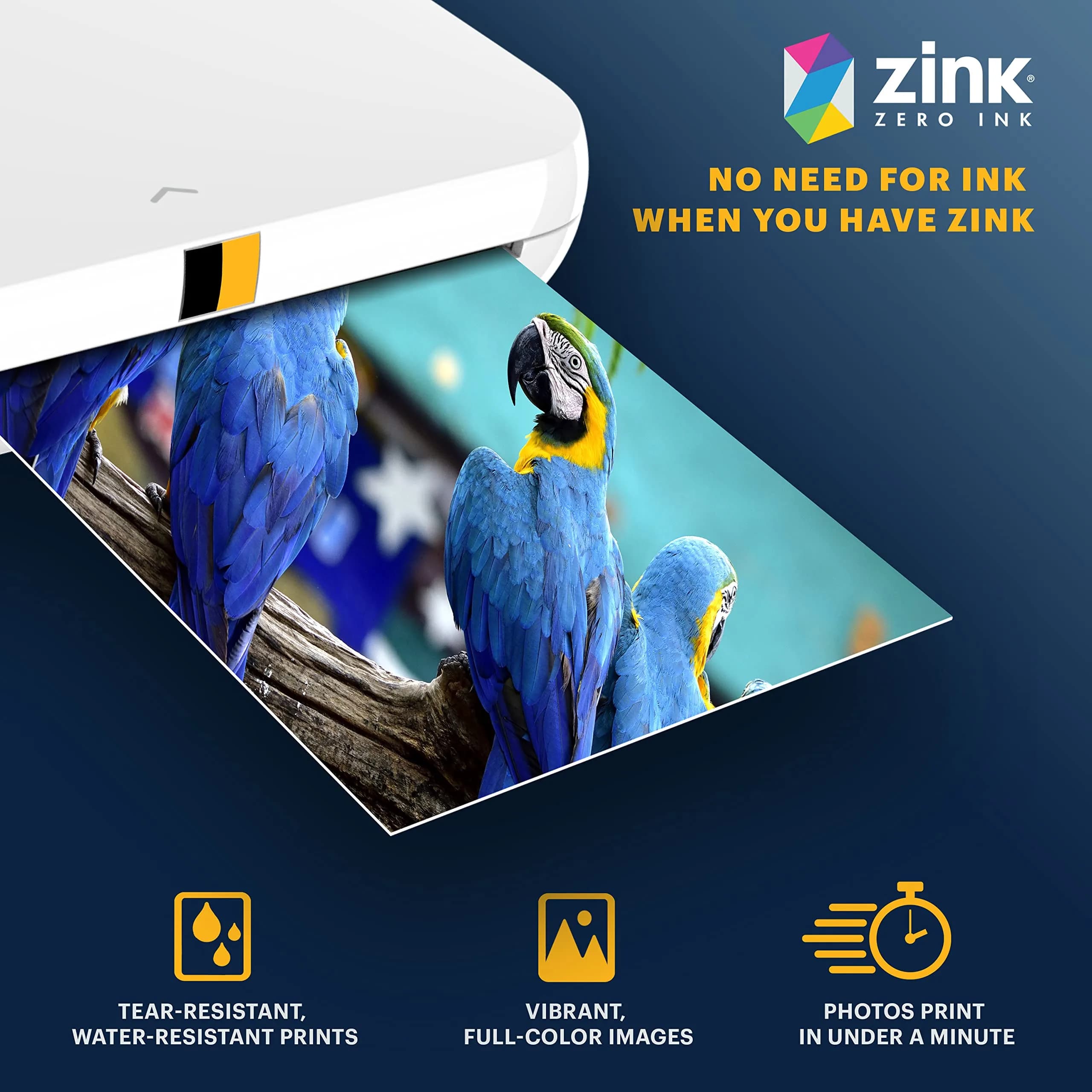 KODAK 2x3 Premium Sticky-Backed ZINK Photo Paper 100 Sheets | Fade-Resistant & Water-Resistant - view 6